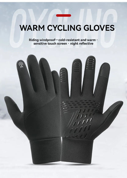 Cycling Gloves Waterproof - Warm Winter Touchscreen Gloves For Men & Women - ZOOMNSTORE