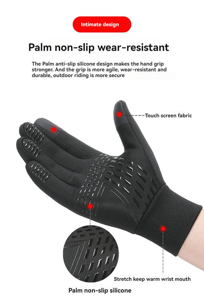 Cycling Gloves Waterproof - Warm Winter Touchscreen Gloves For Men & Women - ZOOMNSTORE