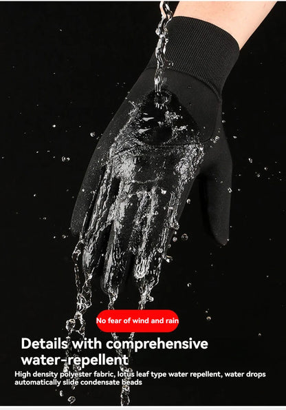 Cycling Gloves Waterproof - Warm Winter Touchscreen Gloves For Men & Women - ZOOMNSTORE