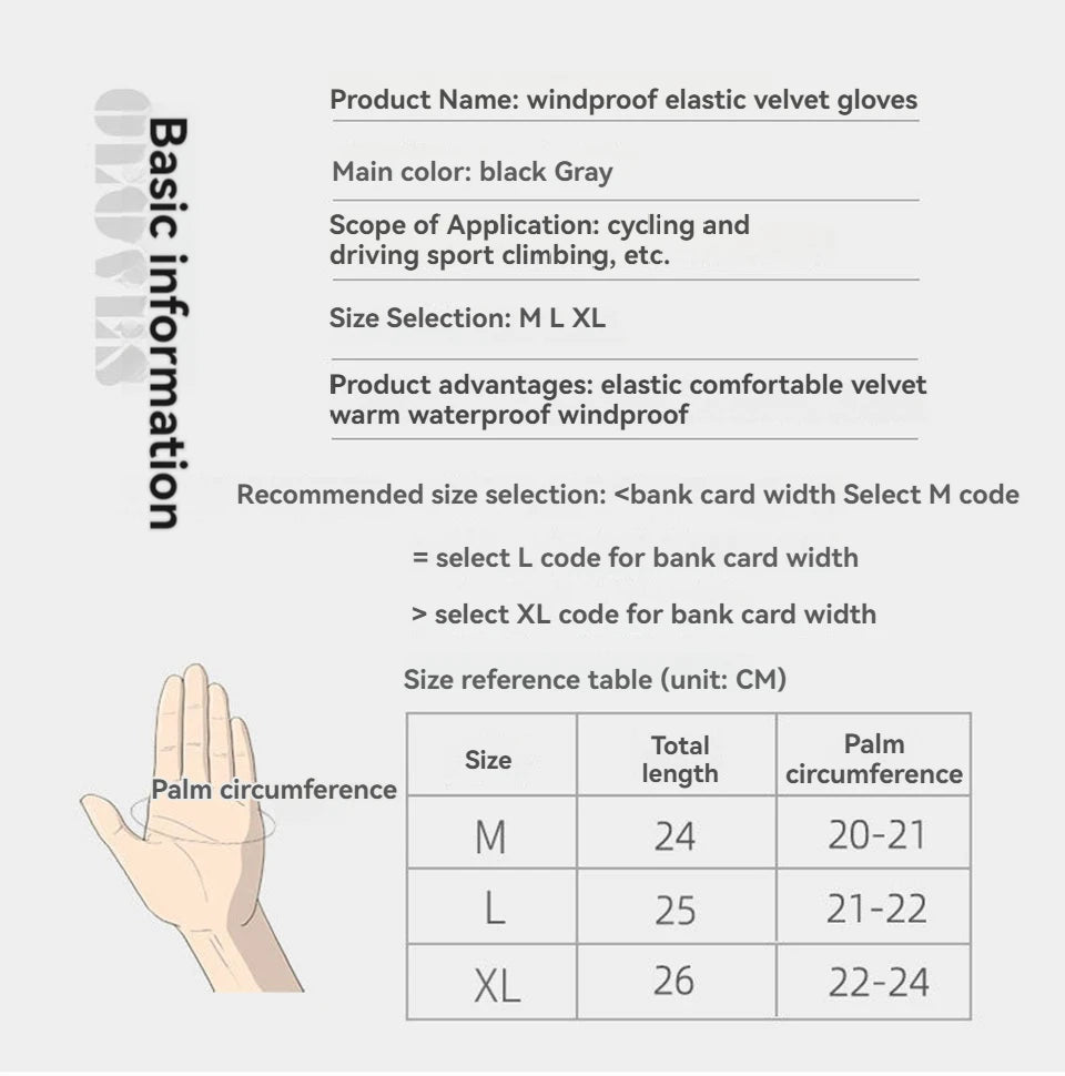 Cycling Gloves Waterproof - Warm Winter Touchscreen Gloves For Men & Women - ZOOMNSTORE