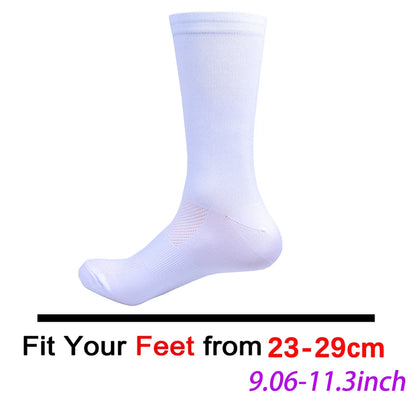 Cycling Grip Socks - Non Slip Quick Dry Mid-Calf Breathable Sports Performance Socks - ZOOMNSTORE