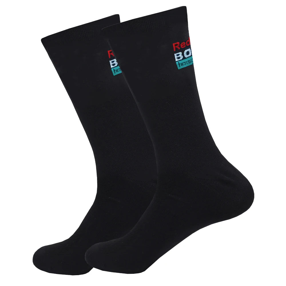 Cycling Grip Socks - Non Slip Quick Dry Mid-Calf Breathable Sports Performance Socks - ZOOMNSTORE