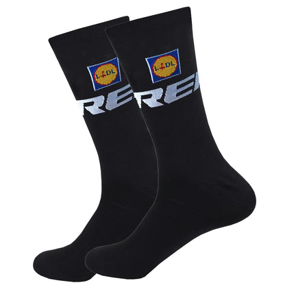 Cycling Grip Socks - Non Slip Quick Dry Mid-Calf Breathable Sports Performance Socks - ZOOMNSTORE