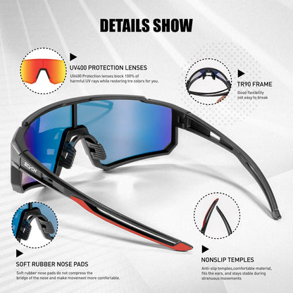 UV400 Sports Sunglasses - Men Women Cycling Running Driving Eyewear - ZOOMNSTORE