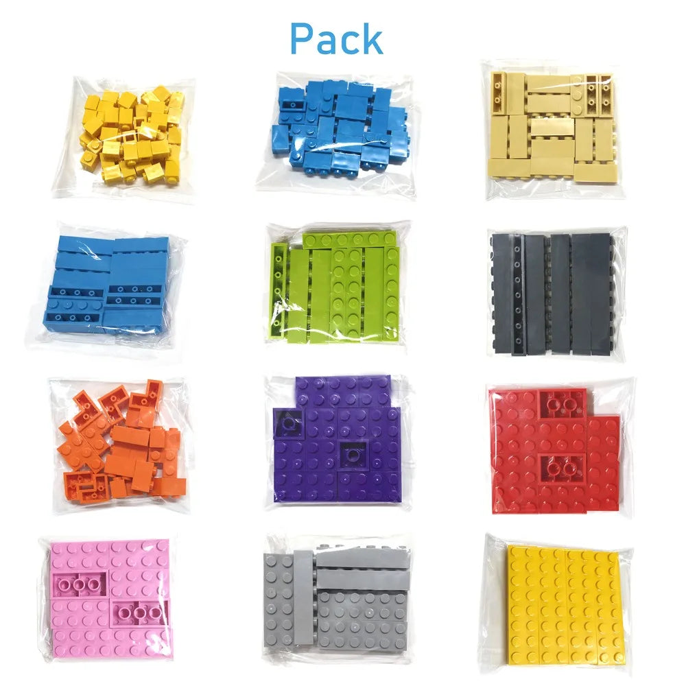 DIY Building Blocks - 60pcs Thick Figure Bricks 2x2 Dot Blocks Compatible With Lego - ZOOMNSTORE