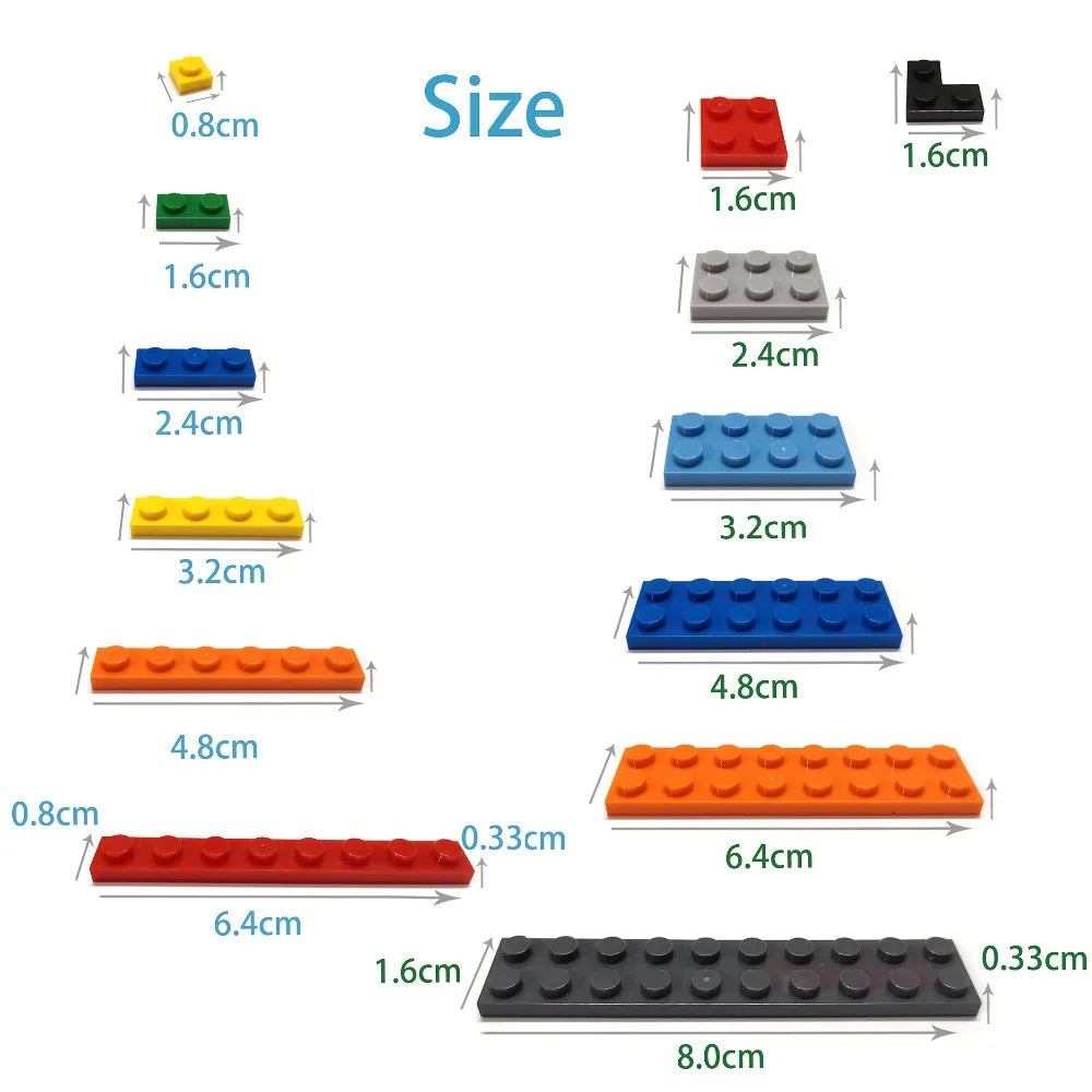 DIY Building Blocks - 60pcs Thick Figure Bricks 2x2 Dot Blocks Compatible With Lego - ZOOMNSTORE
