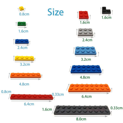 DIY Building Blocks - 60pcs Thick Figure Bricks 2x2 Dot Blocks Compatible With Lego - ZOOMNSTORE