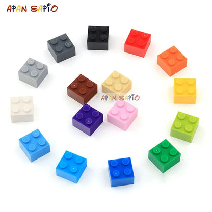 DIY Building Blocks - 60pcs Thick Figure Bricks 2x2 Dot Blocks Compatible With Lego - ZOOMNSTORE