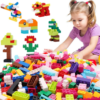 DIY Building Blocks Set - 1000 Piece Creative Classic Bricks Assembly Kit - ZOOMNSTORE