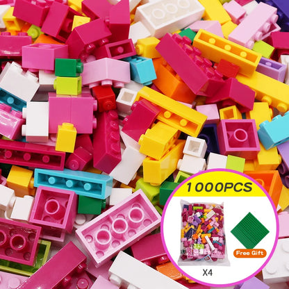 DIY Building Blocks Set - 1000 Piece Creative Classic Bricks Assembly Kit - ZOOMNSTORE