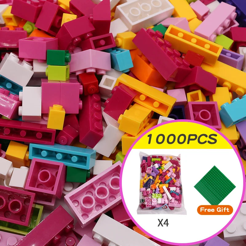 DIY Building Blocks Set - 1000 Piece Creative Classic Bricks Assembly Kit - ZOOMNSTORE