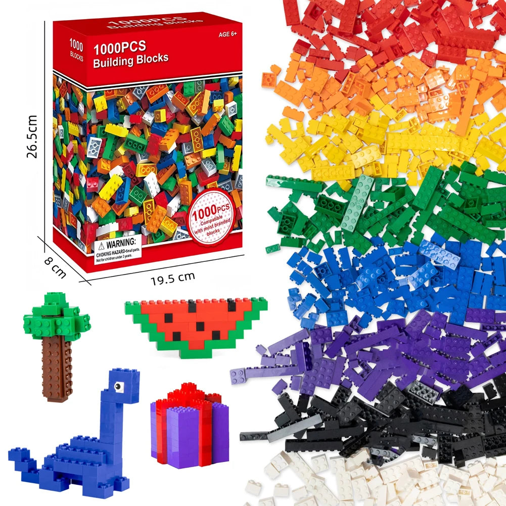 DIY Building Blocks Set | 1000 Compatible With Lego Plastic Construction Blocks - Birthday Gift - ZOOMNSTORE