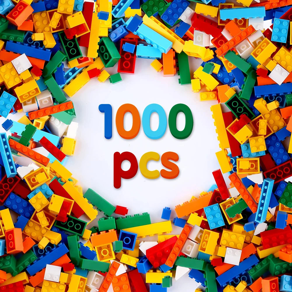 DIY Building Blocks Set | 1000 Compatible With Lego Plastic Construction Blocks - Birthday Gift - ZOOMNSTORE
