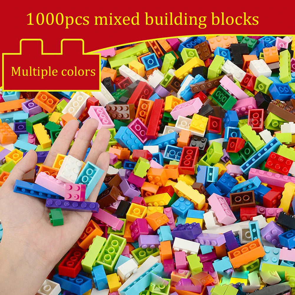 DIY Building Blocks Set | 1000 Compatible With Lego Plastic Construction Blocks - Birthday Gift - ZOOMNSTORE