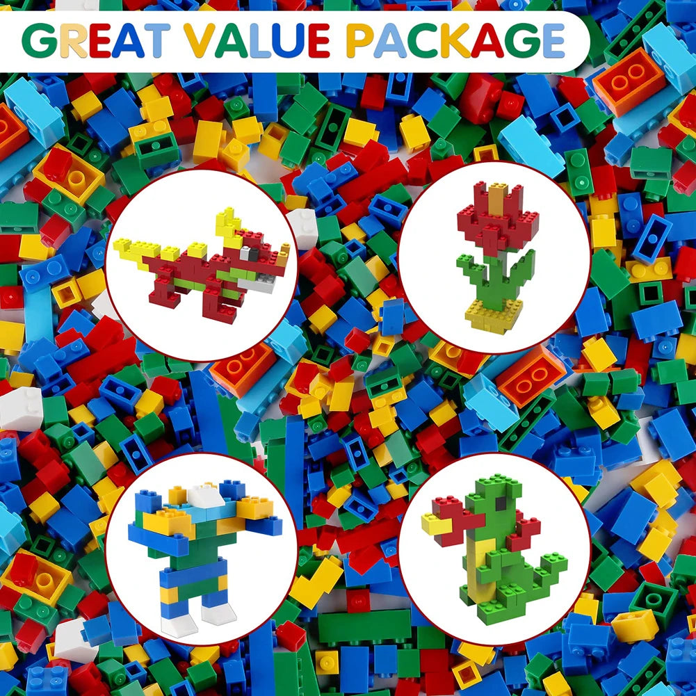 DIY Building Blocks Set | 1000 Compatible With Lego Plastic Construction Blocks - Birthday Gift - ZOOMNSTORE
