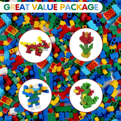 DIY Building Blocks Set | 1000 Compatible With Lego Plastic Construction Blocks - Birthday Gift - ZOOMNSTORE