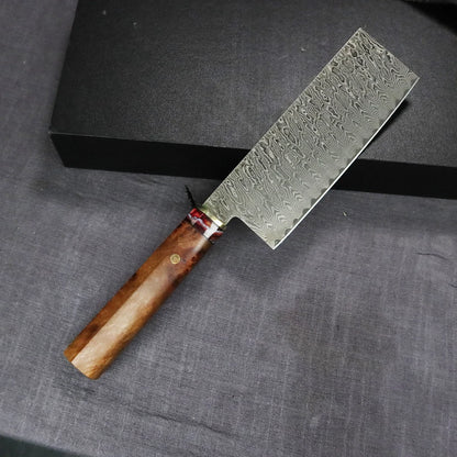 Damascus Steel Chef Knife - Carbon Steel Chopping  Slicing Knife - ZOOMNSTORE