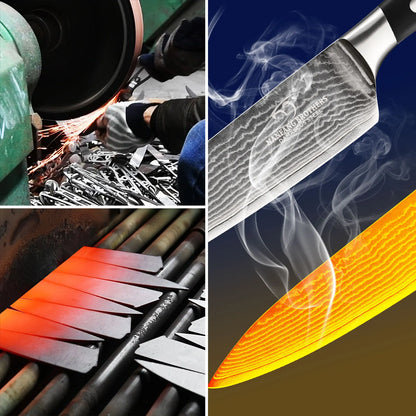 Premium 8 Inch Damascus Steel Chef Knife - Sashimi Knife with ABS Handle and Gift Box - ZOOMNSTORE