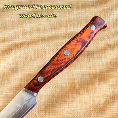 Damascus Steel VG10 Steak Knife - Premium Wood Handle Chef Cutlery with Sheath - ZOOMNSTORE