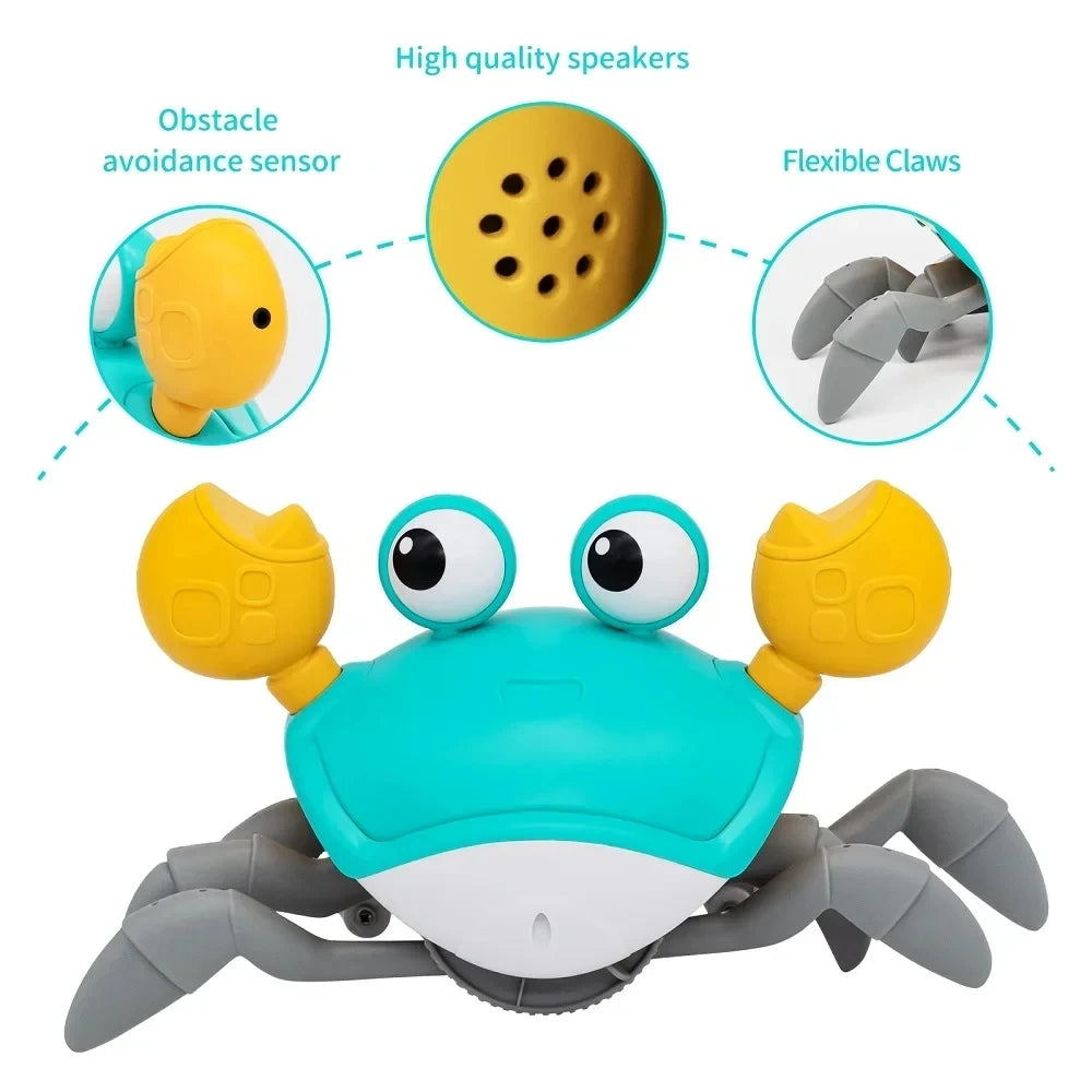 Dancing Crab Toy - Interactive Crawling Gift for Babies No Battery Required - ZOOMNSTORE