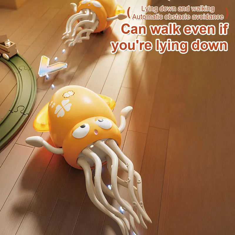 Dancing Octopus Toy - Electronic Crawling Pet with Music and Lights - ZOOMNSTORE
