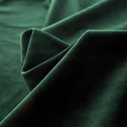 Dark Green Velvet Curtains - Luxury 80 Blackout Window Drapes for Living Room and Bedroom - ZOOMNSTORE