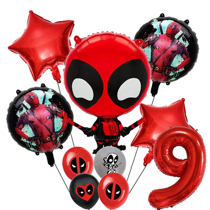 Deadpool Birthday Party Supplies - Disposable Tableware Cake Topper and Banner - ZOOMNSTORE