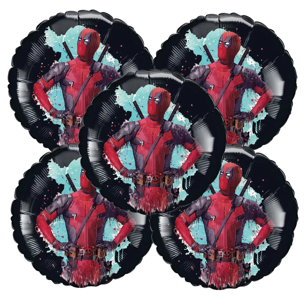 Deadpool Birthday Party Supplies - Disposable Tableware Cake Topper and Banner - ZOOMNSTORE