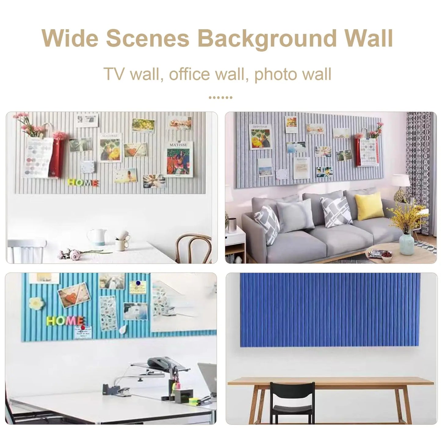 Decorative Felt Cork Board – Large Bulletin Board Foldable Photo Display Panel - ZOOMNSTORE