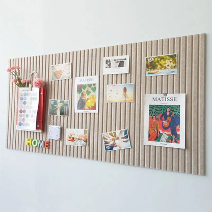 Decorative Felt Cork Board – Large Bulletin Board Foldable Photo Display Panel - ZOOMNSTORE