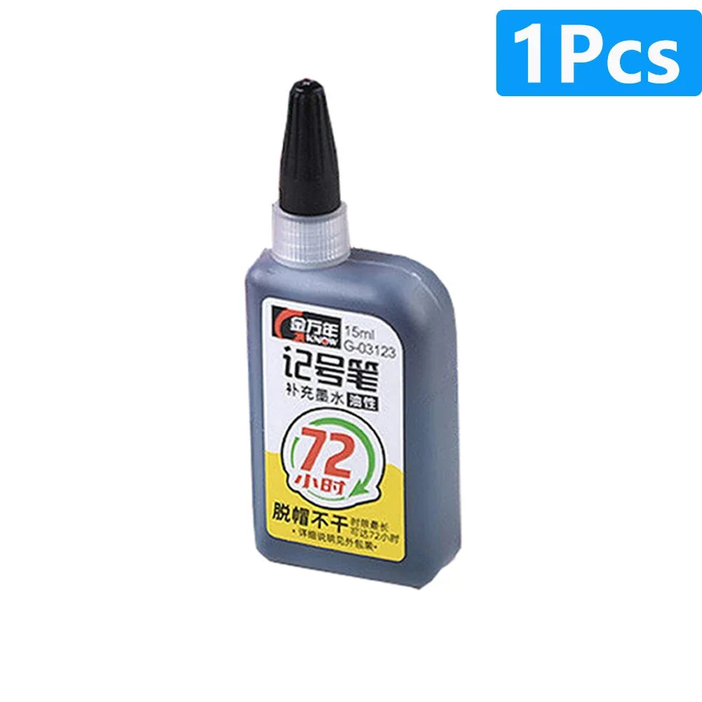 1-6Pcs Multi-Purpose 45mm Deep Drill Hole Long Nib Marker Pens Waterproof for Bathroom Woodworking Long Head Carpenter Pen - ZOOMNSTORE