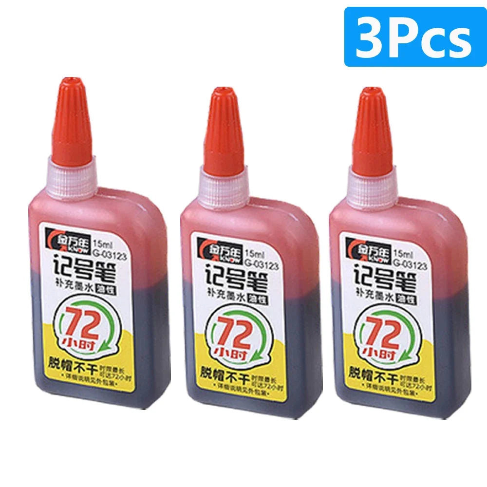 1-6Pcs Multi-Purpose 45mm Deep Drill Hole Long Nib Marker Pens Waterproof for Bathroom Woodworking Long Head Carpenter Pen - ZOOMNSTORE