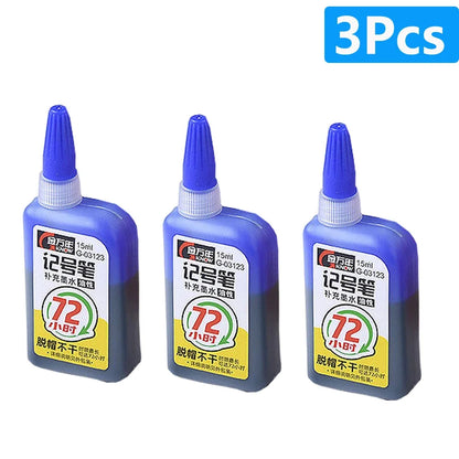 1-6Pcs Multi-Purpose 45mm Deep Drill Hole Long Nib Marker Pens Waterproof for Bathroom Woodworking Long Head Carpenter Pen - ZOOMNSTORE