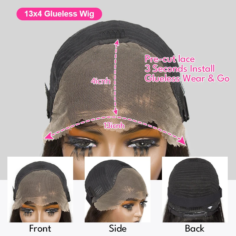 Deep Wave Bob Wig - Preplucked Lace Front Wig 13x6 Short Curly Human Hair - ZOOMNSTORE