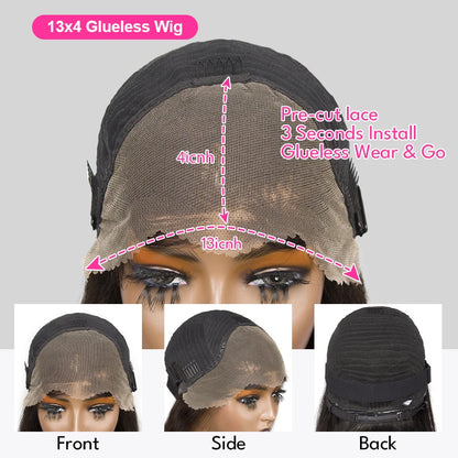 Deep Wave Bob Wig - Preplucked Lace Front Wig 13x6 Short Curly Human Hair - ZOOMNSTORE