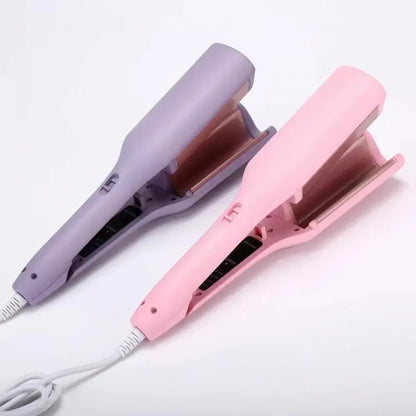 Deep Wave Hair Curler - 32mm Temperature Adjustable Curling Iron with Tourmaline Ceramic - ZOOMNSTORE
