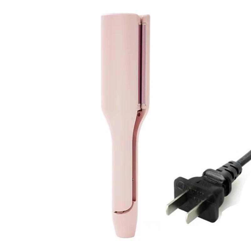 Deep Wave Hair Curler - 32mm Temperature Adjustable Curling Iron with Tourmaline Ceramic - ZOOMNSTORE