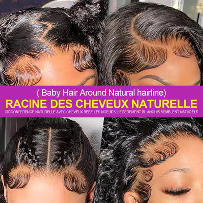 Deep Wave Lace Frontal Wig 13x4 13x6 HD Curly Human Hair 300 Density Remy Brazilian - ZOOMNSTORE