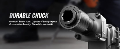 Heavy Duty Electric Jackhammer - 1400W Demolition Tool with 2 Chisels Bits - ZOOMNSTORE