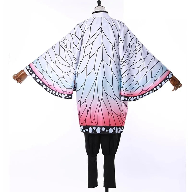 Anime Demon Slayer Kimetsu Geen Yaiba Kochou Shinobu Cosplay Kostuum Pruik Set Kimono Uniform Halloween Anime Kostuums Voor Kid - ZOOMNSTORE