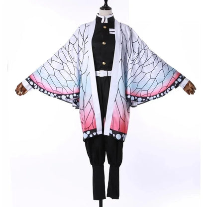 Anime Demon Slayer Kimetsu Geen Yaiba Kochou Shinobu Cosplay Kostuum Pruik Set Kimono Uniform Halloween Anime Kostuums Voor Kid - ZOOMNSTORE