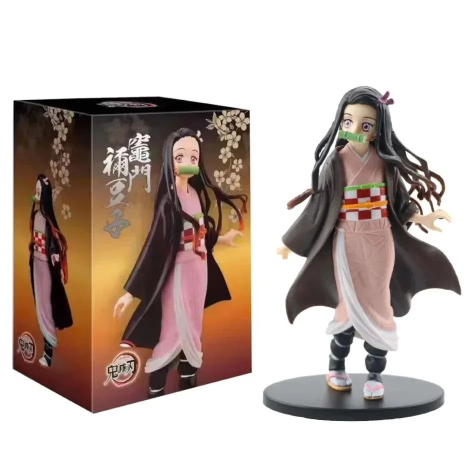 Anime Figure Demon Slayer Figures Kimetsu No Yaiba Doll Tanjiro Nezuko Zenitsu Figurine Inosuke Warrior Action Figure Model Toys - ZOOMNSTORE