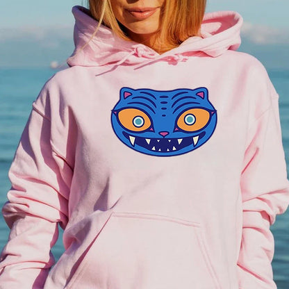 Derpy Tiger Hoodie - KPop Demon Hunters Sweatshirt for Women - ZOOMNSTORE