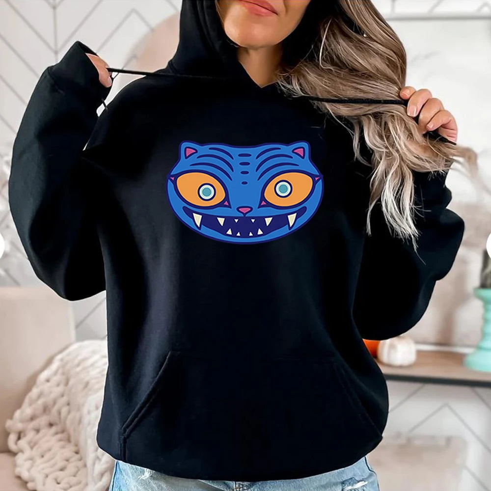 Derpy Tiger Hoodie - KPop Demon Hunters Sweatshirt for Women - ZOOMNSTORE