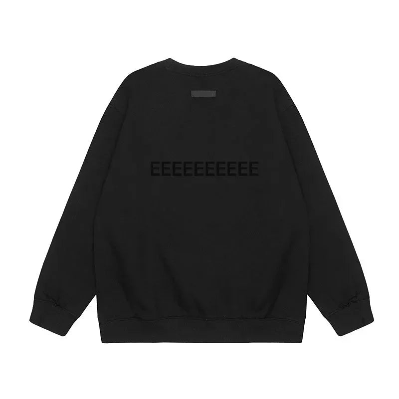 Designer Oversized Hoodie - Luxury Mens Flocked Logo Sweatshirt - ZOOMNSTORE