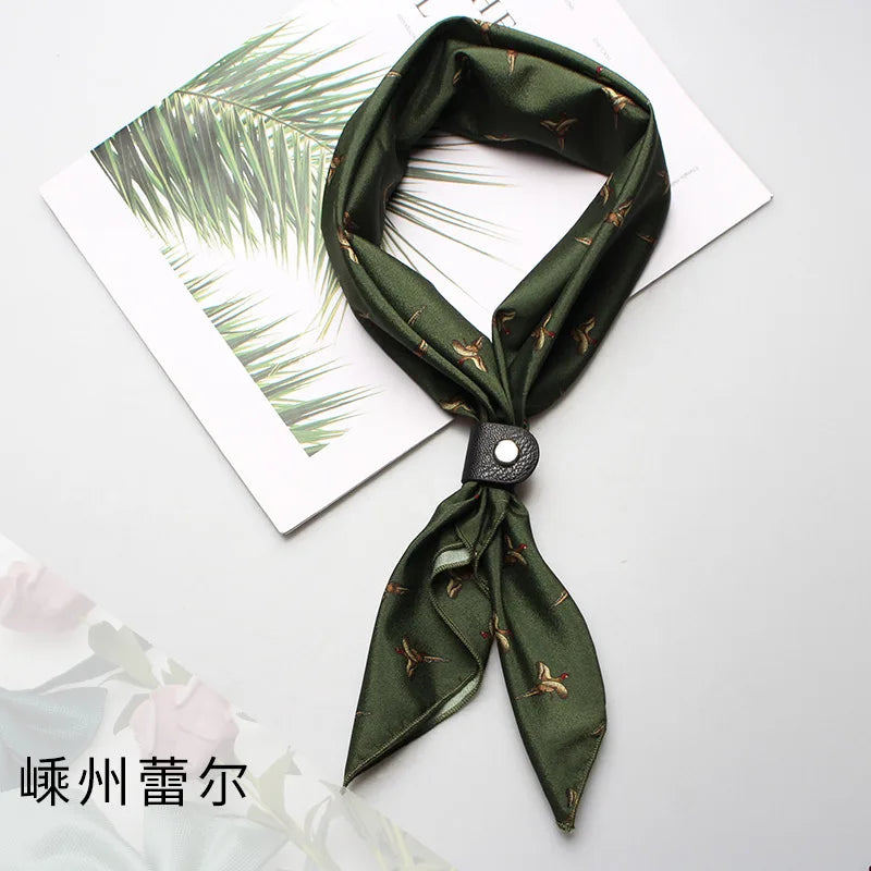 Designer Square Scarf - Luxury Ascot Cravat for Men  Women - ZOOMNSTORE