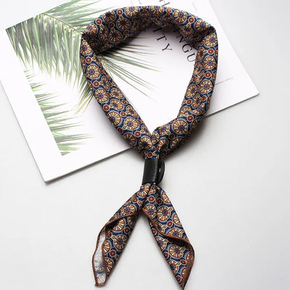 Designer Square Scarf - Luxury Ascot Cravat for Men  Women - ZOOMNSTORE