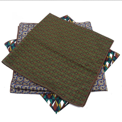 Designer Square Scarf - Luxury Ascot Cravat for Men  Women - ZOOMNSTORE