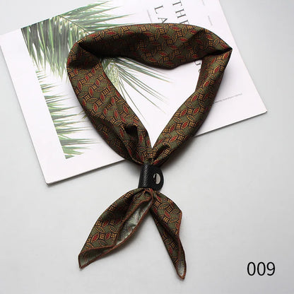 Designer Square Scarf - Luxury Ascot Cravat for Men  Women - ZOOMNSTORE