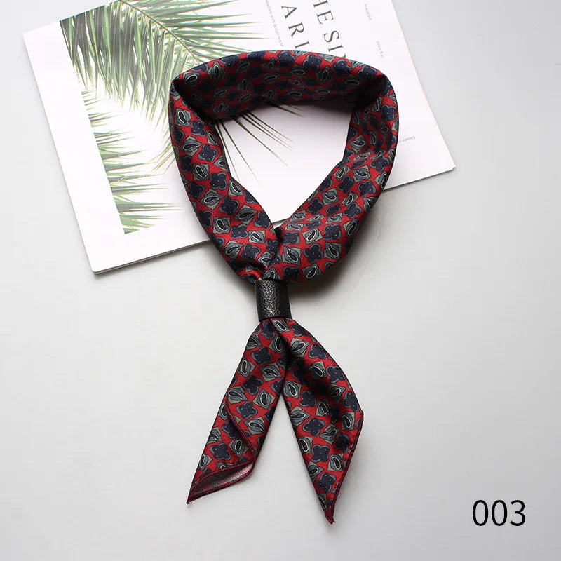 Designer Square Scarf - Luxury Ascot Cravat for Men  Women - ZOOMNSTORE